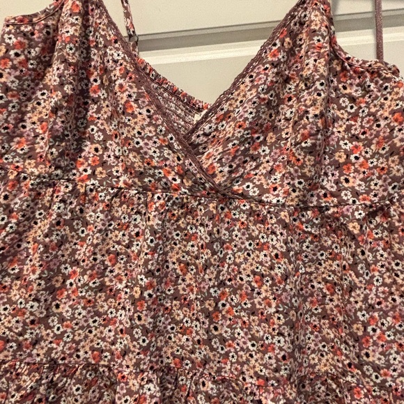 Aeropostale Red Floral Tiered Camisole - Picture 2 of 2